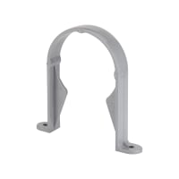 Polypipe Round Pipe Bracket 68mm Grey RR126G