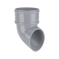 Polypipe Round Rainwater Shoe 68mm Grey RR128G