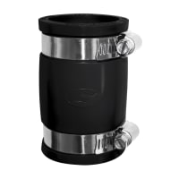 Fernco PVC Plumbing Coupling Straight 32mm Black