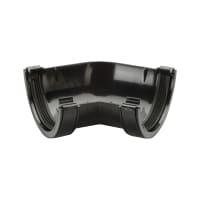 Polypipe 135° Half Round Rainwater Gutter Angle 112mm Black
