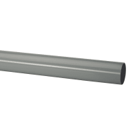 Polypipe Round Rainwater Drainage Downpipe 2.50m x 68mm Grey