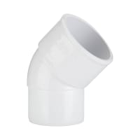 Polypipe Waste Solvent Weld 32mm 45° Spigot Bend White