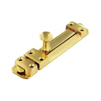 Glide Bolt 100mm L Polished Brass