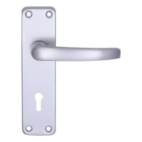 Straight Lock Door Handle Aluminium