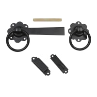 Ring Gate Catch 150mm Black