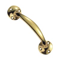 Victorian Bow Handle 152mm H Polished Brass