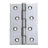 Washered Butt Hinge 100 x 30mm Pack of 2 Chrome Plated
