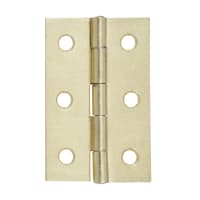 Light Butt Hinge 76 x 20mm Pack of 2 Brass