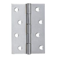 Light Butt Hinge 100 x 30mm Pack of 3 Chrome Plated