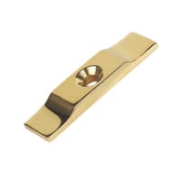 Turn Button 38mm Dia Polished Brass
