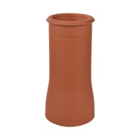 Hepworth Chimney Pot Cannon Head 250mm Dia Terracotta Brown