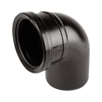 Wavin OsmaSoil 90° Spigot Bend Tight 110mm Black