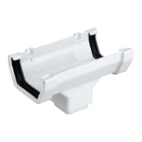 Osma SquareLine Running Outlet 100mm Dia White