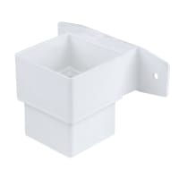 Osma SquareLine Pipe Connector and Bracket-Stand Off 61mm Dia White