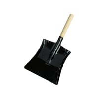 Brushware Hand Shovel 225 x 265mm Black Wooden Handle