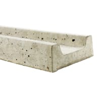 Allen Concrete Pyramid Top Slotted Post 1830 x 300mm Grey