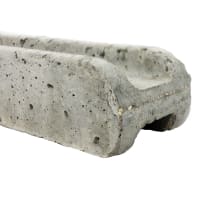 Allen Concrete Round Top Slotted Post 2400 x 100mm Grey