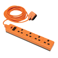 Masterplug Work 4 Socket 4m Extension Lead LED Heavy Duty Orange