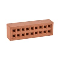 Hepworth Terracotta Airbrick Square Hole Red 215mm x 65mm