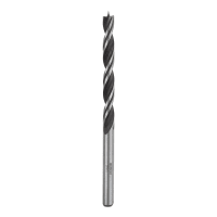 Bosch Standard Brad Point Wood Drill Bit 5mm Silver/Black