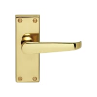 Carlisle Brass Contract Victorian Lever Latch Handle Polished Brass