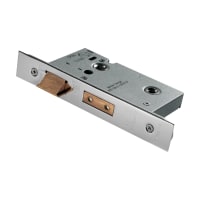 Eurospec Easi-T Architectural Bathroom Lock with 64mm Backset Satin Stainless Steel
