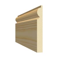 PEFC Std Rwd Torus/Ovolo Skirting 25 x 125mm (act size 20.5mm x 120mm)