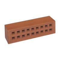 Forterra Red Bank Square Hole Airbrick 215 x 65mm Red 350