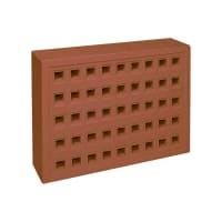 Forterra Red Bank Square Hole Airbrick 215 x 140mm Red 351