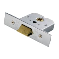 Eurospec Easi-T Flat Latch Lock 76mm Backset Satin Chrome