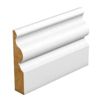 SAM15 MDF Ogee Skirting 4200 x 94 x 14.5mm Primed