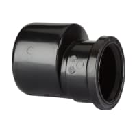 Polypipe Soil and Vent Push Fit Pipe Reducer 110 x 82mm Black