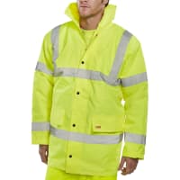 B-Seen Hi-Vis Constructor Traffic Jacket Saturn Yellow