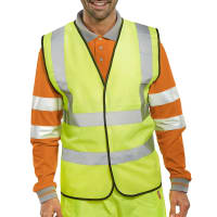 B-Seen Hi-Viz Waistcoat Saturn Yellow