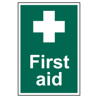 First Aid' Sign 200mm x 300mm
