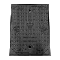 Wrekin Manhole Cover and Frame 600 x 450 x 40mm B125 Black