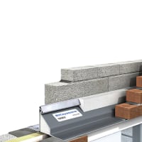 Keystone Steel Lintel Solid Single Brick 900mm Silver