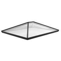Infinity Lantern Black Out/White In/Solar Blue Glass 2000 x 1500mm