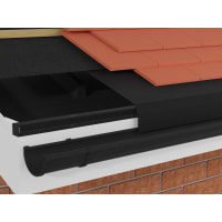 Timloc Over Fascia Vent 300 x 54mm Black