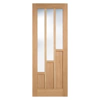 Coventry 3 Light Unfinished Oak Door 838 x 1981mm
