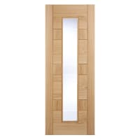 Edmonton 1 Light Prefinished Oak Door 762 x 1981mm