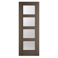 Vancouver 4 Light Prefinished Chocolate Grey Door 838 x 1981mm