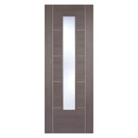Vancouver Laminated Glazed Medium Grey Door 838 x 1981mm