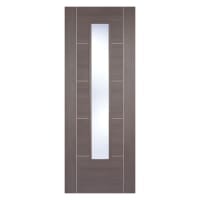 Vancouver Laminated Glazed Medium Grey Door 1981 x 762 x 35mm