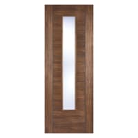 Vancouver Laminated Glazed Walnut Door 838 x 1981mm