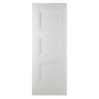 Amsterdam 3 Panel Primed Plus White Door 686 x 1981mm