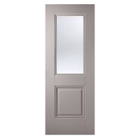 Arnhem 1 Light Primed Plus Silk Grey Door 686 x 1981mm