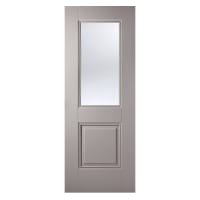Arnhem 1 Light Primed Plus Silk Grey Door 838 x 1981mm