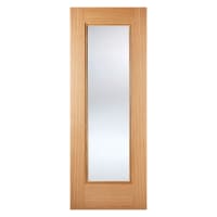 Eindhoven 1 Light Prefinished Oak Door 762 x 1981mm