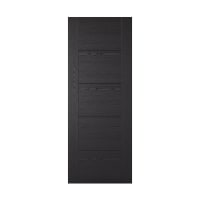 Vancouver 5 Panel Prefinished Black Ash Laminated Door 762 x 1981mm
